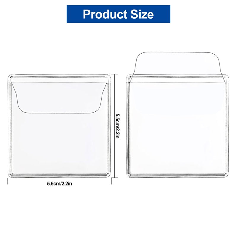 100 Pack Coin Sleeves - Clear PVC Protectors for Coins & Small Collectibles
