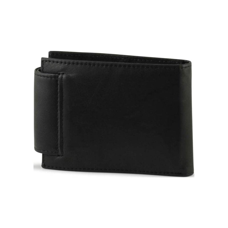 Women's Convertible Leather Billfold Wallet - Black