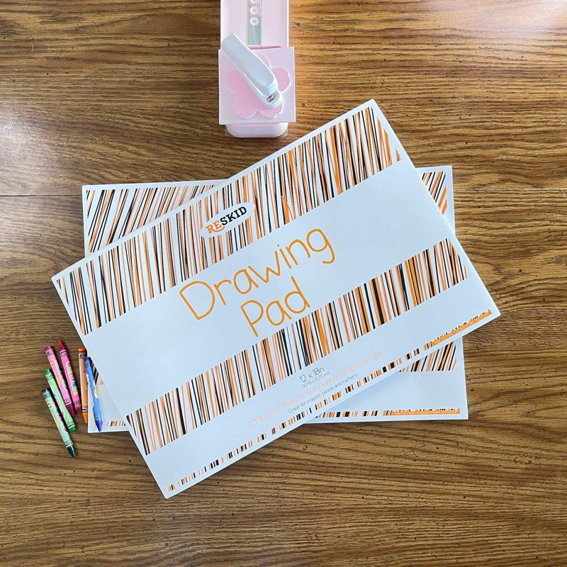 Kids Drawing Paper Pad 12x18 Inches - 50 Sheets, 2-Pack Art & Sketch Pads