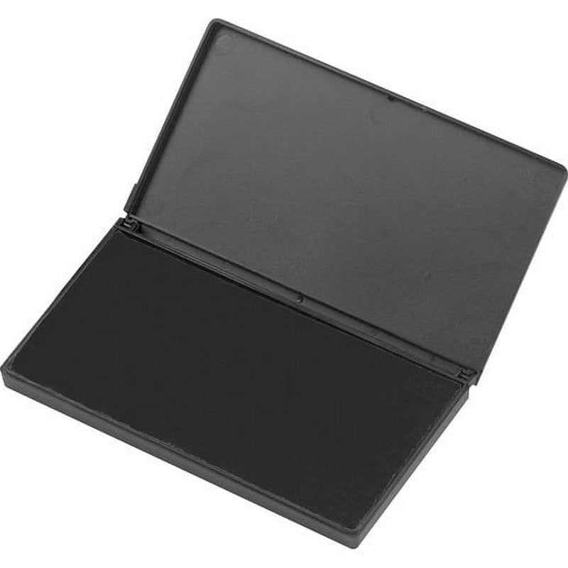Nontoxic Foam Ink Pad - Black, 2.8 x 4.3 Inches, Re-inkable Stamp Pad