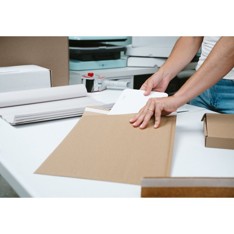 Eco-Friendly Padded Paper Mailers - Brown, #5, 10.5 x 15 Inches, 5-Count