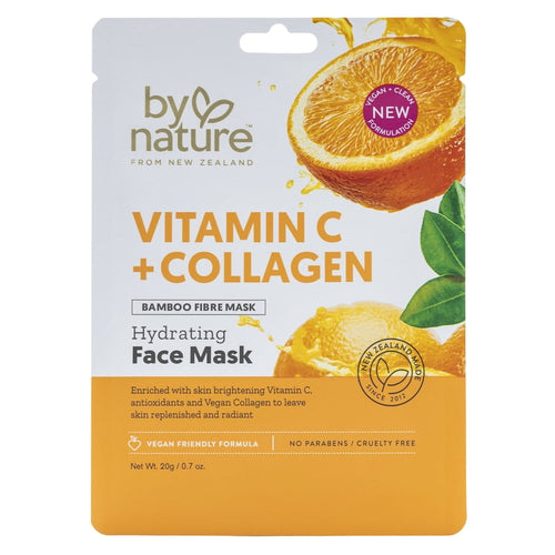 (3 Pack) Brightening & Hydrating Vitamin C Collagen Sheet Face Masks for Dull Skin
