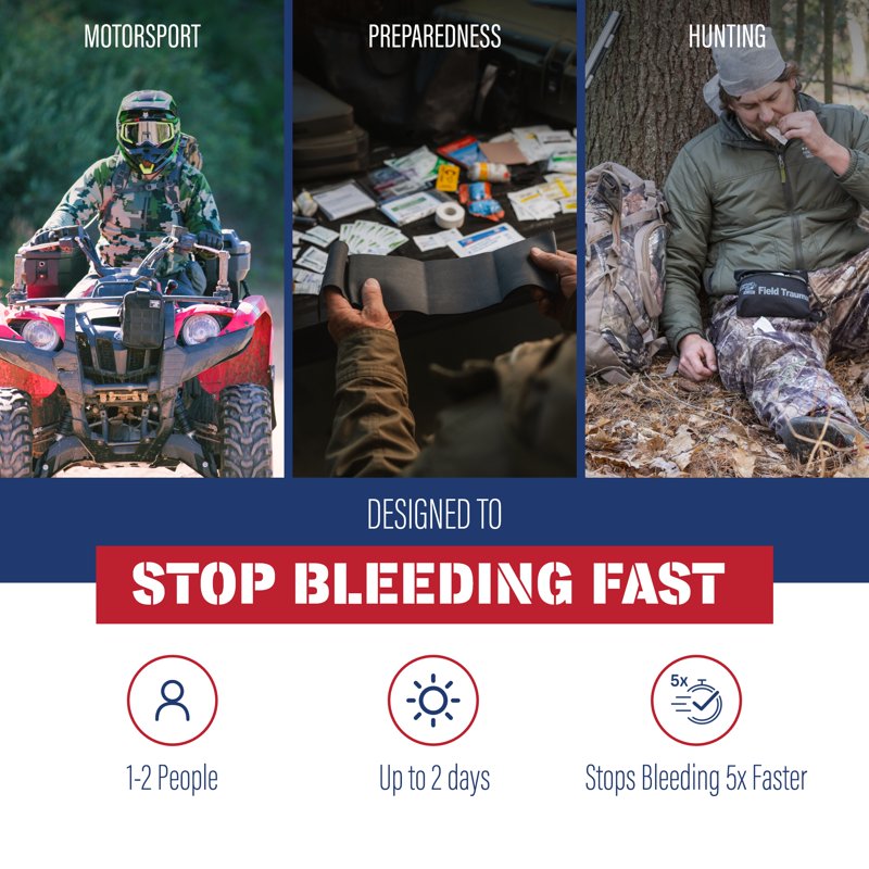 Adventure Medical Field Trauma Kit with QuikClot for Emergency First Aid