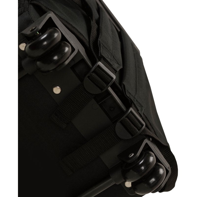 Unisex 17-Inch Rolling Backpack with Double Wheels & Organizer