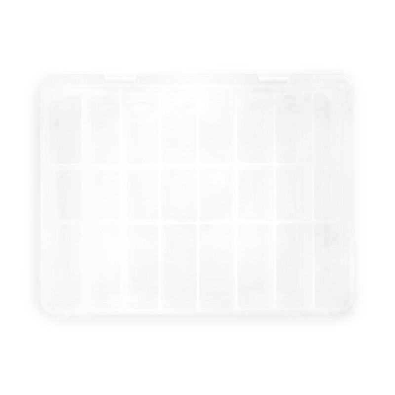Thread Storage Box Organizer with 48 Compartments and Removable Dividers