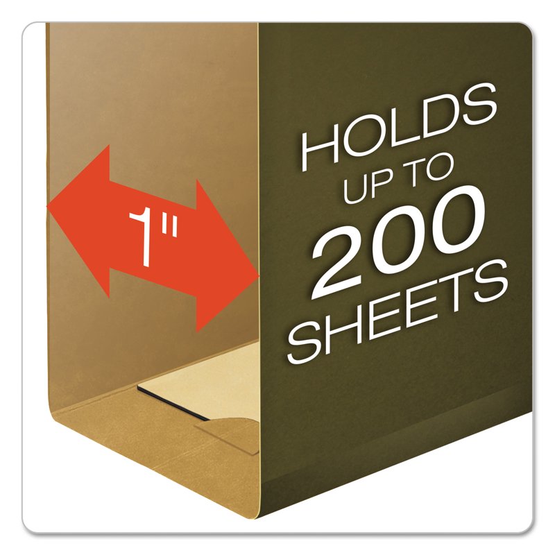 Reinforced Hanging File Folders - Extra Capacity Letter Size, 25 Pack