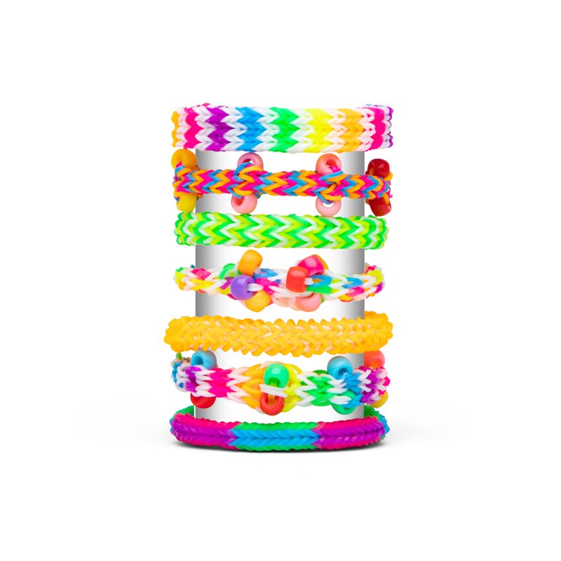 Rainbow Loom Monster Tail Craft Kit for Bracelets Ages 7+ - Includes Loom and Bands