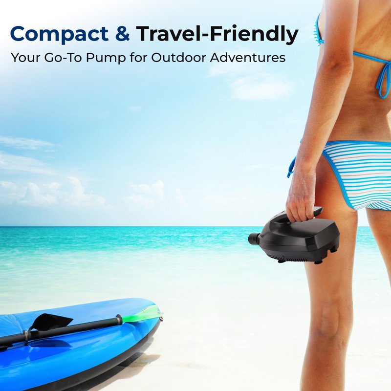 Electric Air Pump Compressor for Inflatable Stand-Up Paddle Boards & Water Sports