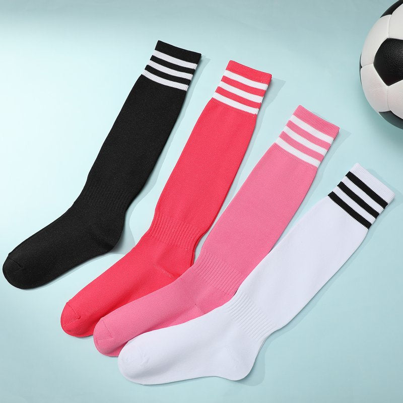 Kids Over Knee Soccer Socks Breathable Athletic Football Sports Socks for Boys & Girls