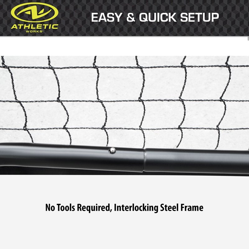 Portable Pickleball Net - 10ft Half-Court with Steel Frame & Nylon Net