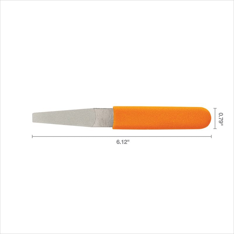 6-Inch Diamond Coated Blade Sharpener for Gardening Tools - Orange