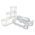 Stackable Caddy Organizer with Removable Plastic Bins - White, 14" x 10.5"