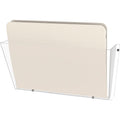 Unbreakable Wall File Organizer - Letter Size Clear Plastic Document Pocket