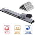 Long Reach Stapler 20 Sheets with 1000 Staples for Booklet Binding - Black