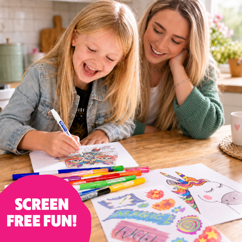 Magic Pens Set for Kids - 25 Color-Changing, Invisible & 3D Art Supplies