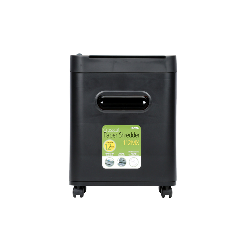 12-Sheet Crosscut Paper Shredder with CD/DVD Compatibility