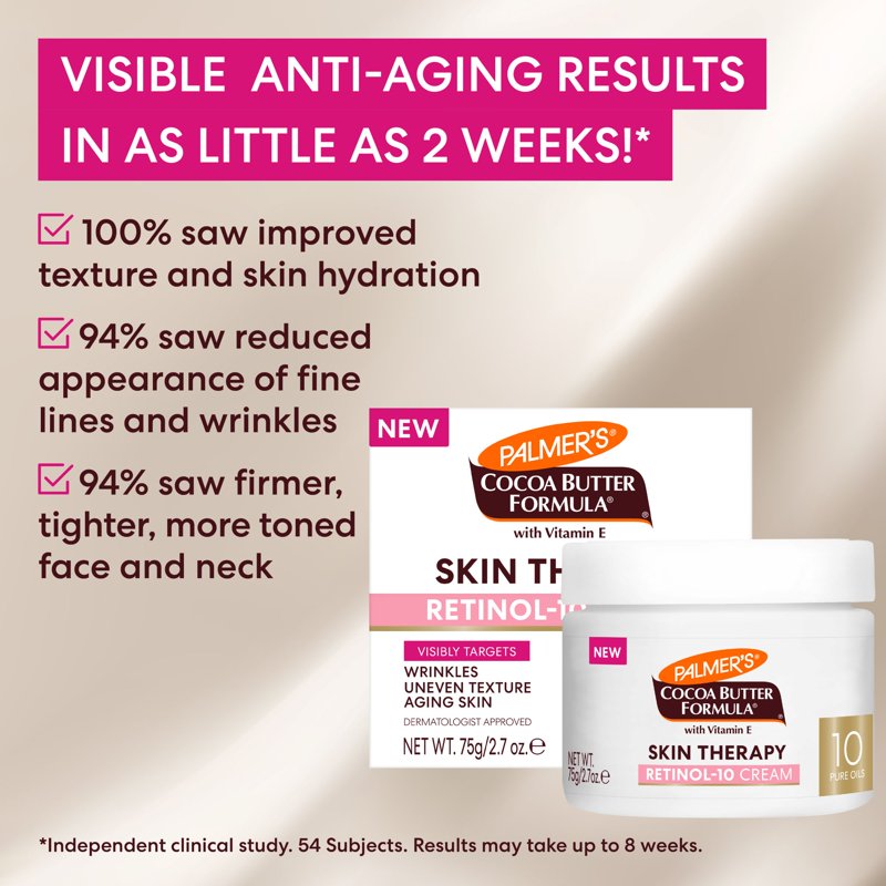 Retinol Anti-Aging Face Cream with Natural Oils & Hyaluronic Acid - 2.7 oz