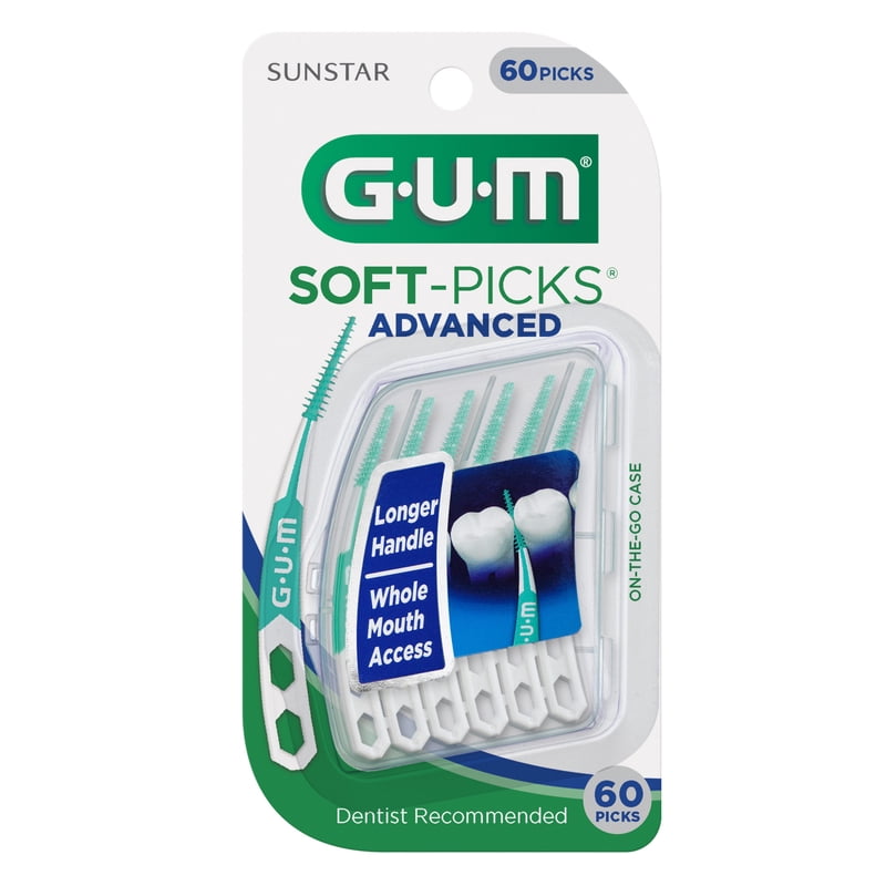 Dental Picks Soft-Picks Advanced 60 Count – Interdental Tooth Cleaning Tool