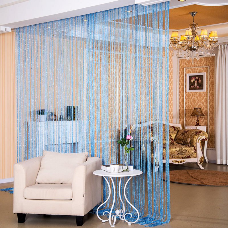String Door Curtains 2 Pack - Boho Polyester Room Divider & Privacy Screen