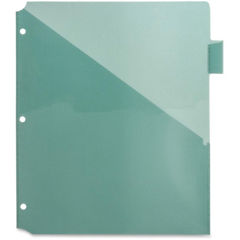 Pocket Index Dividers Set of 8 with Large Tabs and Colorful Inserts