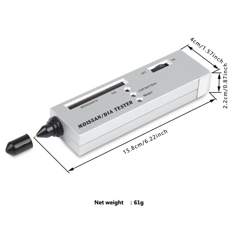 Portable Jewelry Tester Kit for Gold Silver & More - High Accuracy, Easy to Use, Compact Design
