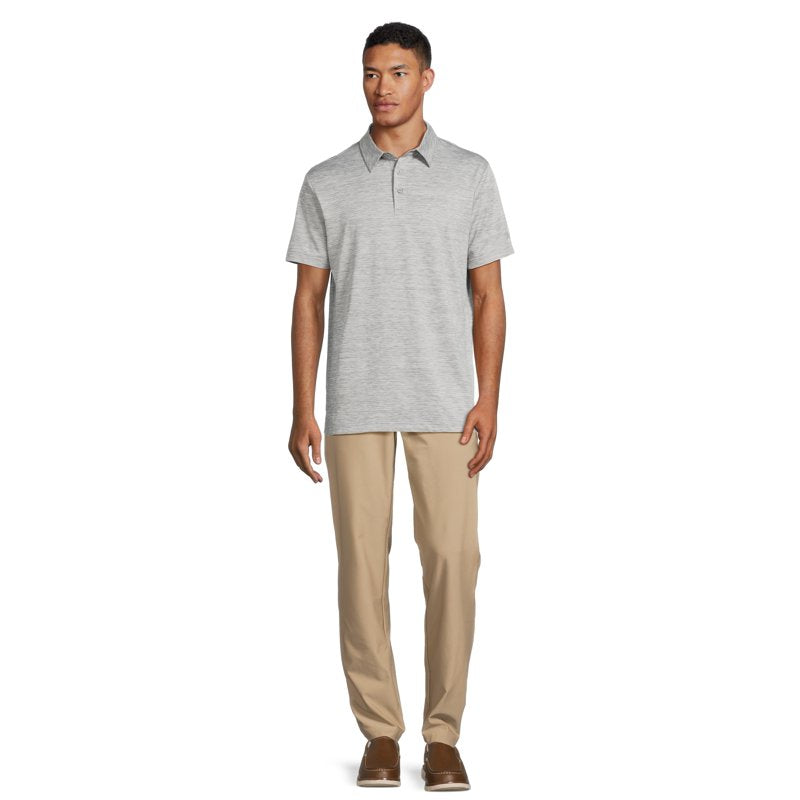 Men's Golf Polo Shirt with 4-Way Stretch and Sun Protection - Multiple Sizes & Colors
