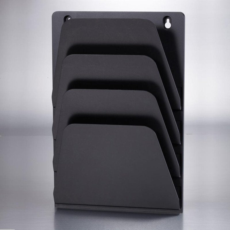Wall File Holder with 7 Compartments - Office Desk Organizer