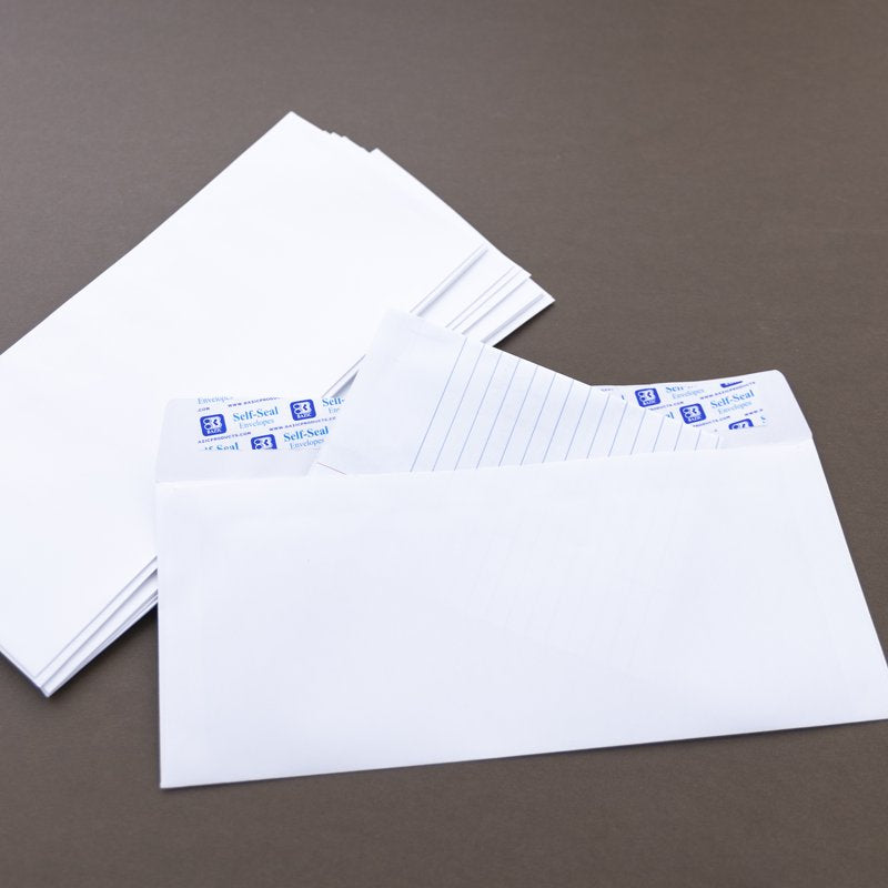 Self Seal White Envelopes Pack of 40 - #10 Mailing Envelopes for Business & Office Use