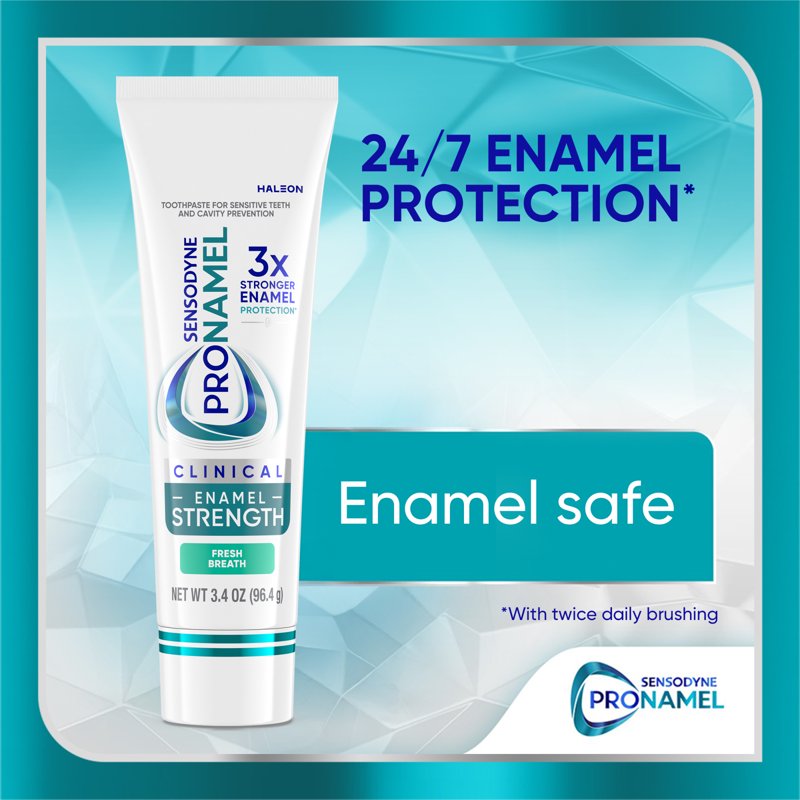 (2 Pack) Sensodyne Pronamel Enamel Strength Toothpaste - Fresh Mint, 3.4 Oz