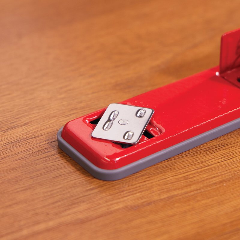 Compact Metal Stapler Rio Red - Jam Free, Heavy Duty Desktop Stapler