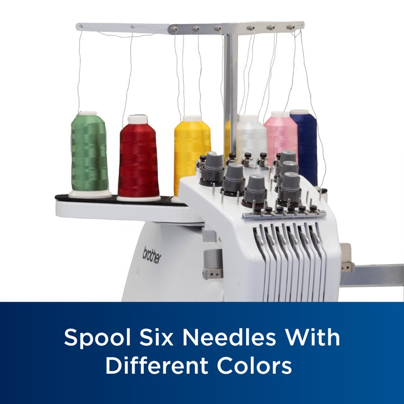 Brother Embroidery Machine with 6 Needles, Wireless Connectivity, 10.1-Inch LCD