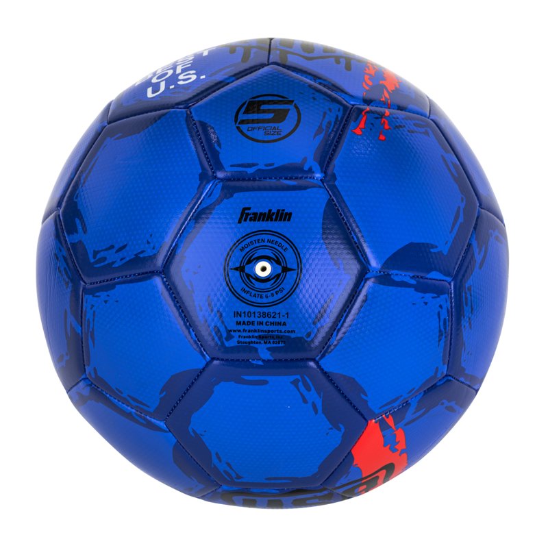Franklin Sports US Soccer Federation Soccer Ball Size 5 - Blue