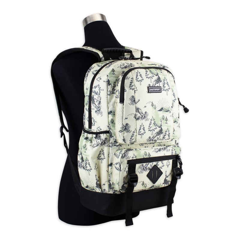 Unisex Laptop Backpack with Deer Print - School & Travel Carryall