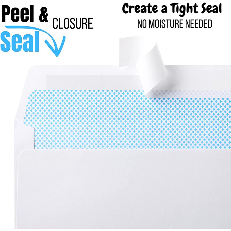 Self Seal Security Envelopes #10 - 50 Pack Business Mailing Mailers