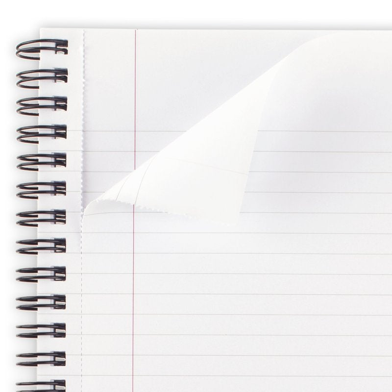 Metallic Business Notebook with Wirebound Cover, 6.5 x 8.25 inches, 80 Sheets