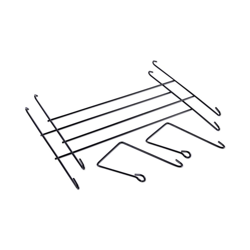 Mesh Wall File Organizer 3-Pack - Letter Size Black Office Storage