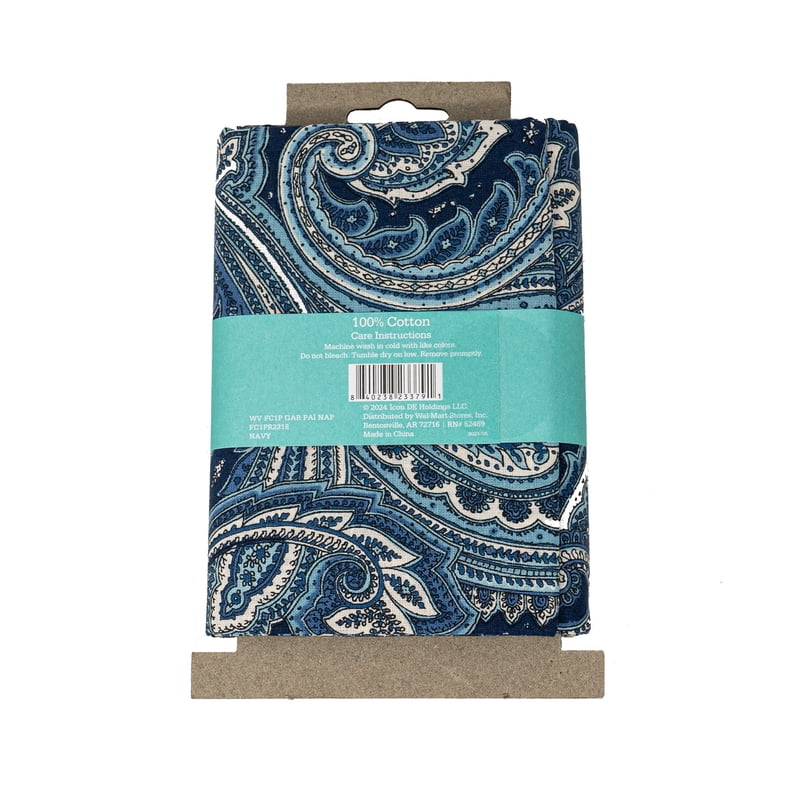 Cotton Quilting Fabric Paisley Navy 44-Inch Wide - Waverly Inspirations