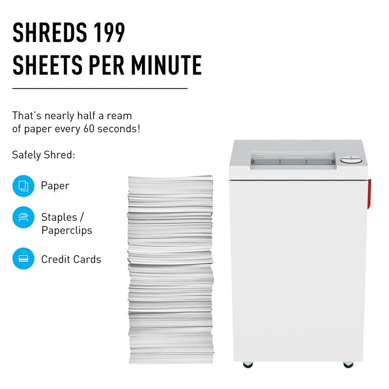 Deskside Paper Shredder with Continuous Operation and 11-13 Sheets Capacity