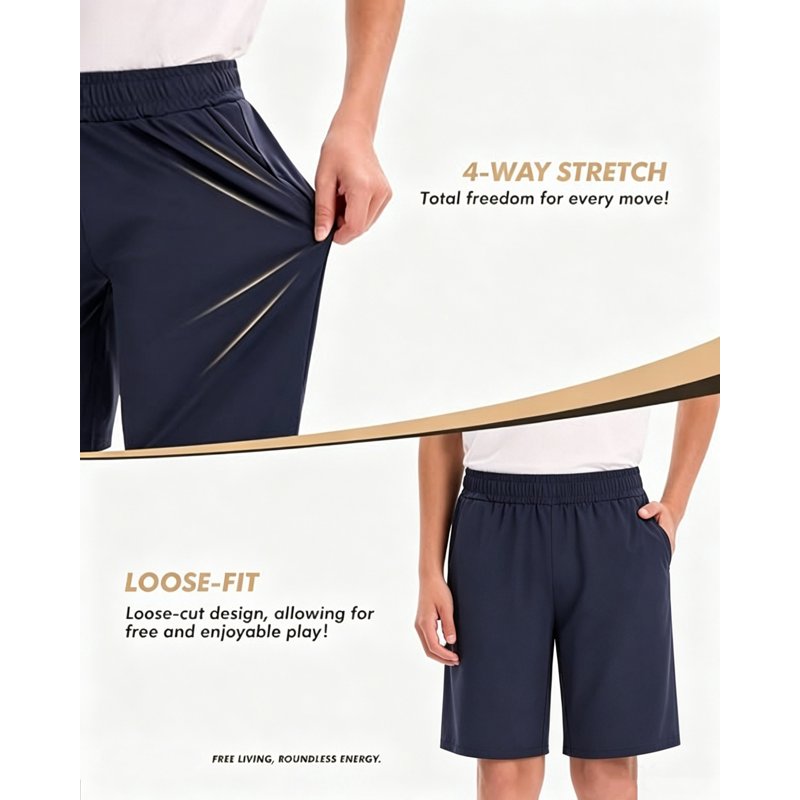Men's Athletic Basketball Shorts with Zipper Pockets - Quick Dry Sportswear