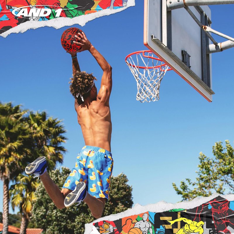 Rubber Basketball Size 7 Indoor Outdoor Graffiti Deep Channel Grip