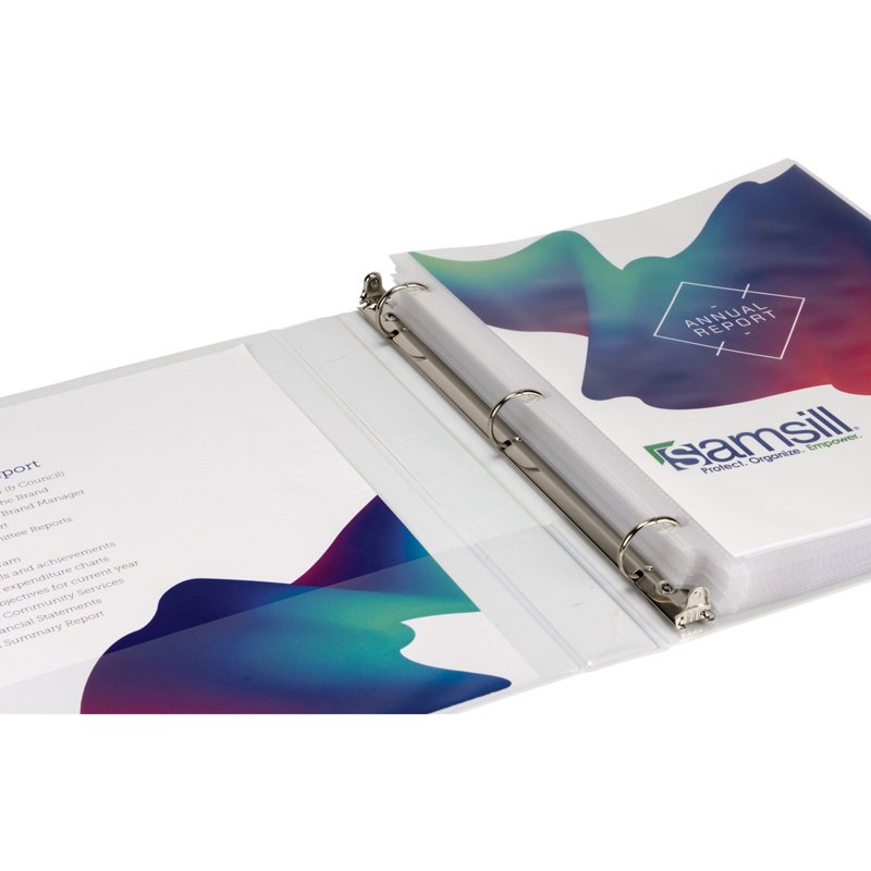 Durable 1-Inch Round Ring View Binders Set of 8 - White Office & School Organization