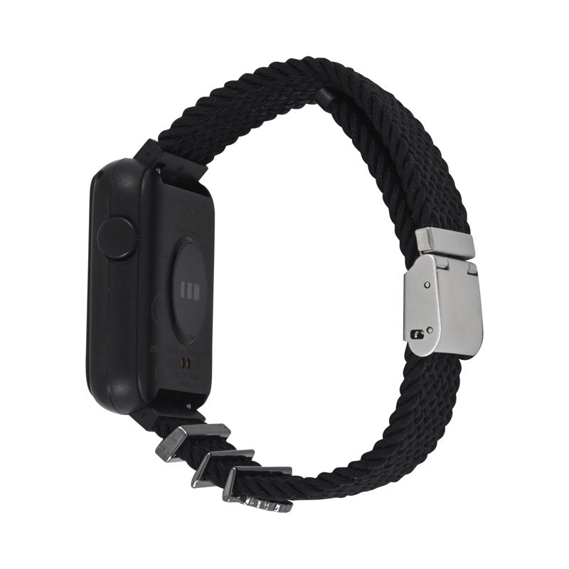 Unisex Child Smart Watch with Black Mesh Magnetic Strap and 42mm Case