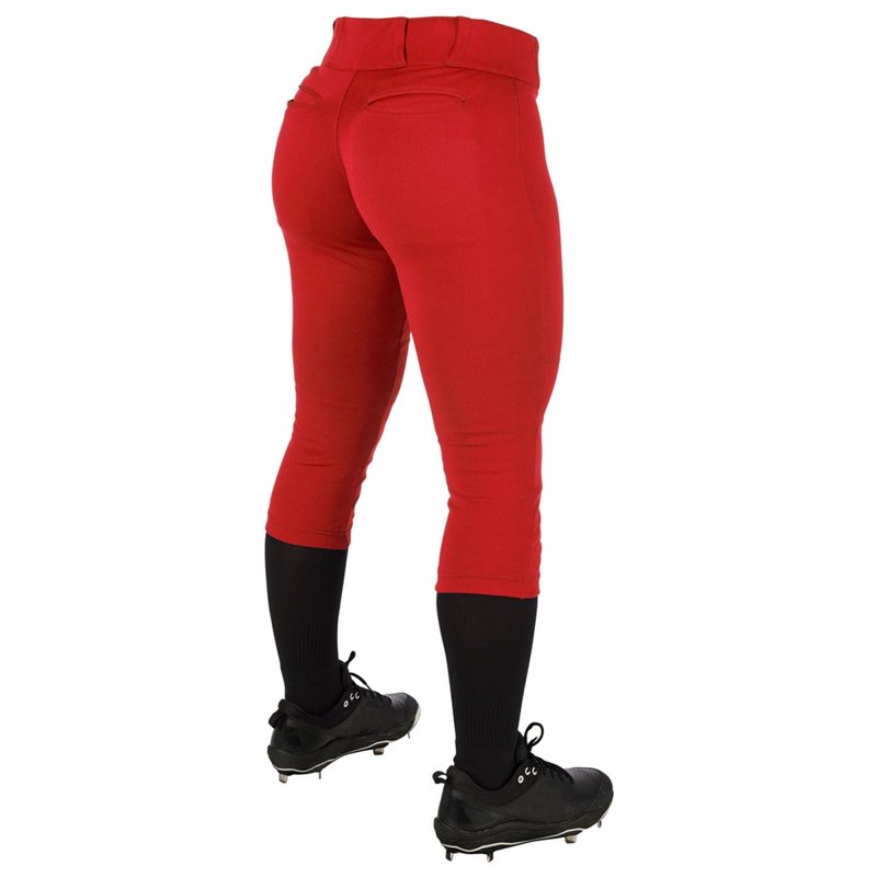 Softball Pants for Women - Low-Rise, Tapered Fit, Reinforced Knees