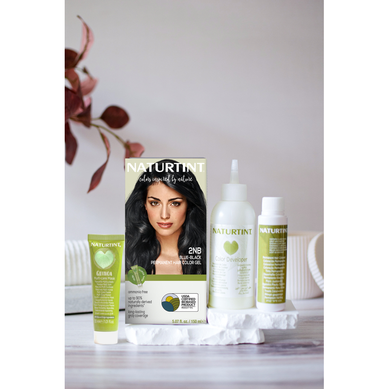 Permanent Hair Color Kit - Natural, Long Lasting, Ammonia-Free, 6 Pack