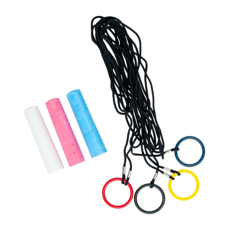 Outdoor Basketball Court Marking Kit with Three-Point Line, Free Throw Line & Lane