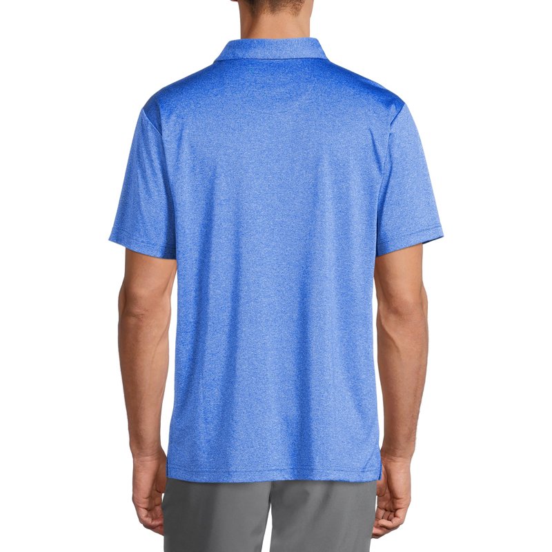 Ben Hogan Men’s Performance Short Sleeve Printed Golf Polo Shirt - Blue Stacked 2XL