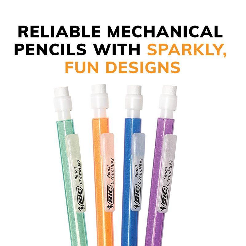 Mechanical Pencils 0.7mm No. 2, Refillable 24-Pack for School & Tests