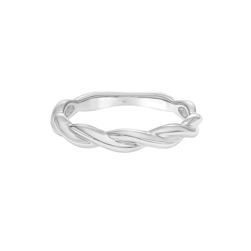 Keepsake Stackable Anniversary Ring in Sterling Silver - Twist Design