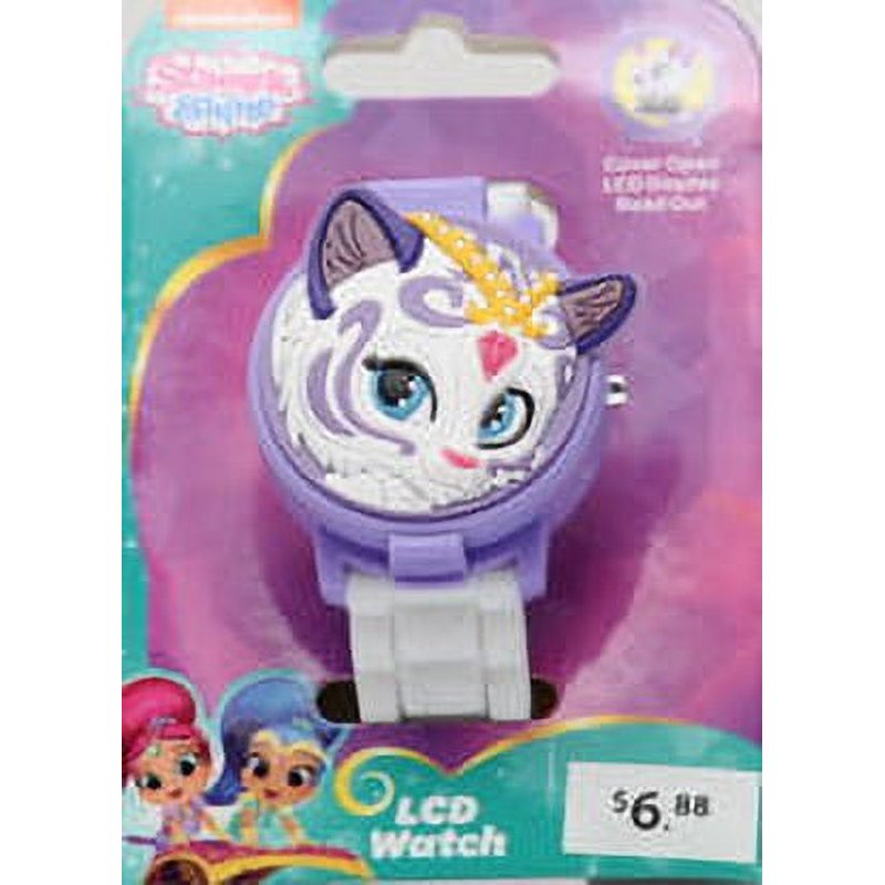 Kids LCD Watch with Cover - Nickelodeon Shimmer and Shine Unisex Toy Watch