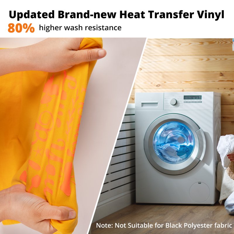 Heat Transfer Vinyl Bundle for T-Shirts - 90 Sheets 12x10 Inch Glitter HTV